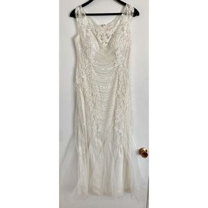 Jade Couture by Jasmine Bridal White Party Dress